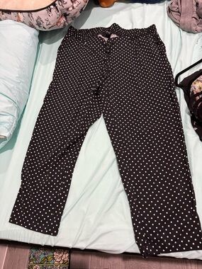 torrid Black Polka Dot Cropped Pants